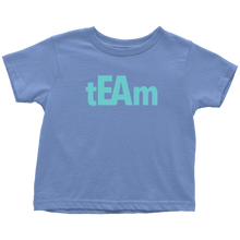 Load image into Gallery viewer, tEAm Toddler T-Shirt  BLACK Print