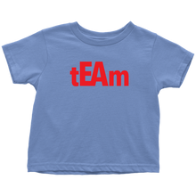 Load image into Gallery viewer, tEAm Toddler T-Shirt  BLACK Print