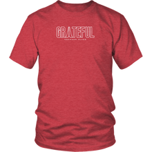 Load image into Gallery viewer, Grateful Unisex Shirt WHITE Print