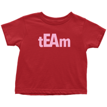 Load image into Gallery viewer, tEAm Toddler T-Shirt  BLACK Print