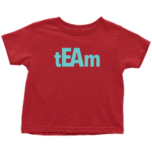 Load image into Gallery viewer, tEAm Toddler T-Shirt  BLACK Print