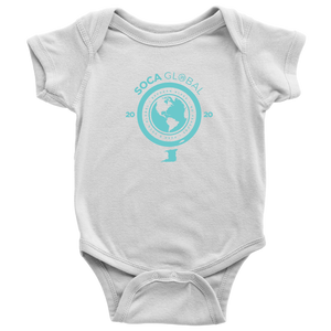 Soca Global Baby Bodysuit TURQ print