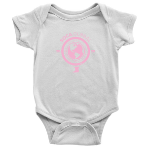 Soca Global Baby Bodysuit PINK print