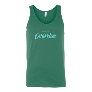 Overdue Unisex Tank TURQ print