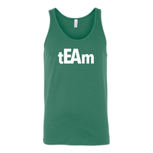 Load image into Gallery viewer, tEAm Unisex Tank WHITE print
