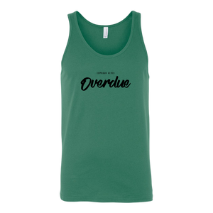 Overdue Unisex Tank BLACK print