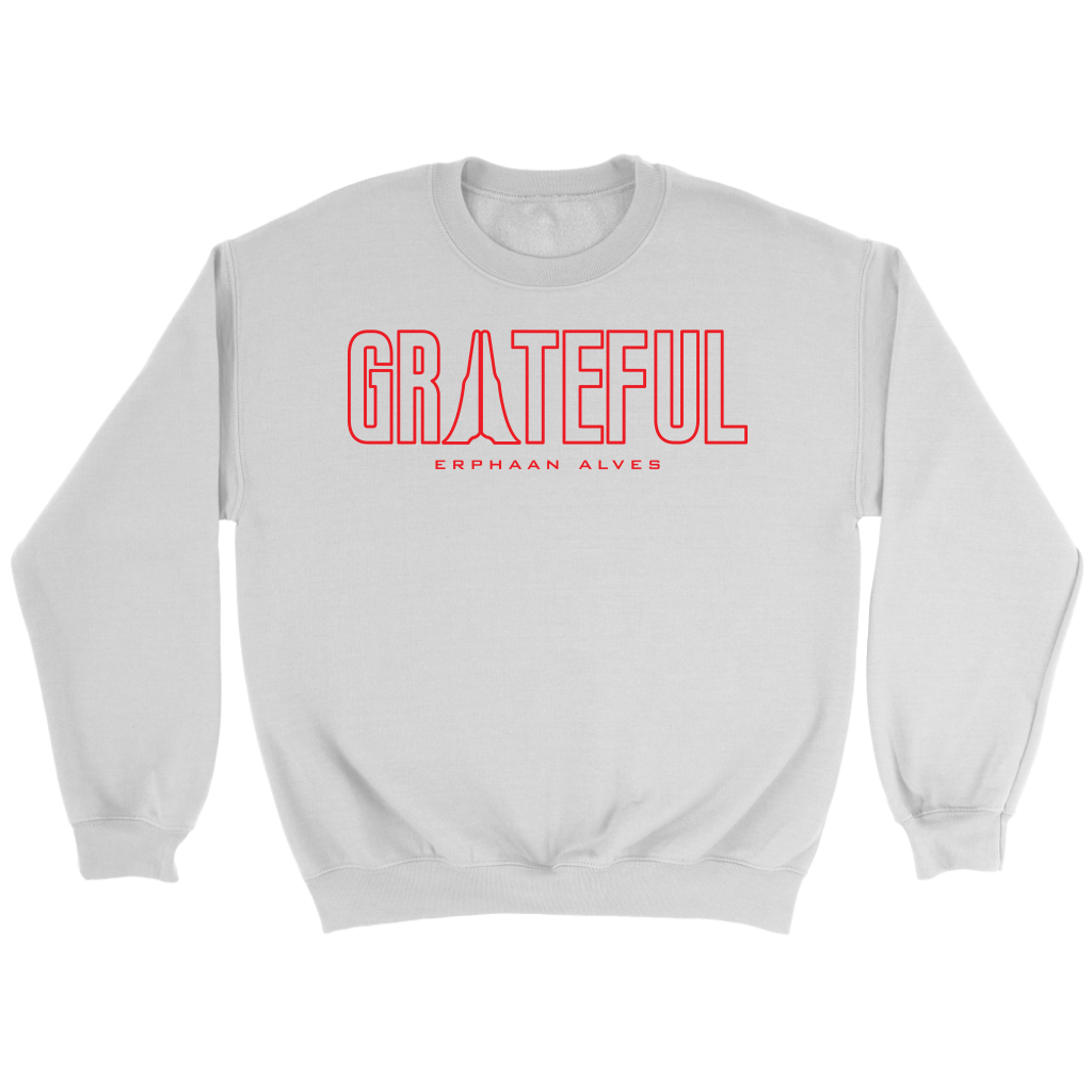 Grateful Crewneck Sweatshirt RED Print