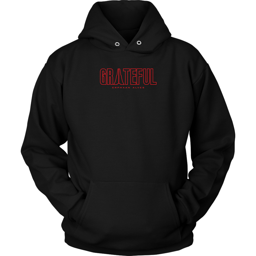 Grateful Unisex Hoodie RED Print