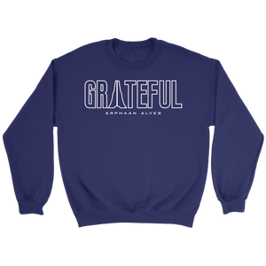 Grateful Crewneck Sweatshirt WHITE Print