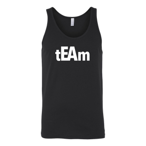 tEAm Unisex Tank WHITE print