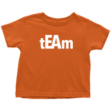 Load image into Gallery viewer, tEAm Toddler T-Shirt  White Print
