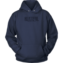 Load image into Gallery viewer, Grateful Unisex Hoodie BLK Print
