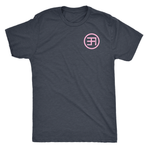 EA Small PINK Print  Triblend tee
