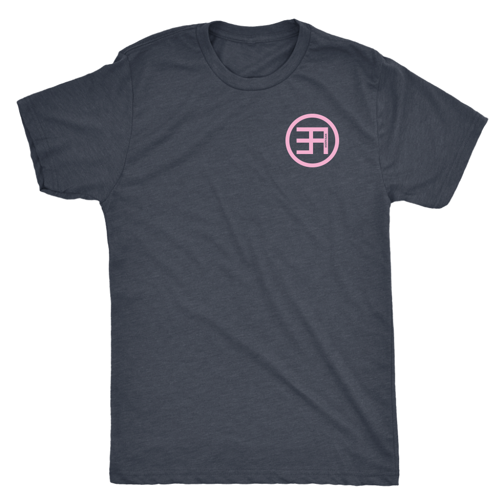 EA Small PINK Print  Triblend tee