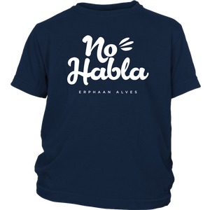 No Habla Youth T-Shirt White print