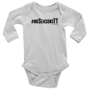No Seasons Baby Bodysuit BLACK print