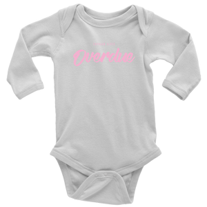 Overdue Baby Bodysuit PINK print