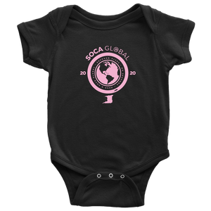 Soca Global Baby Bodysuit PINK print