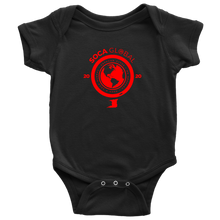 Load image into Gallery viewer, Soca Global Baby Bodysuit RED print
