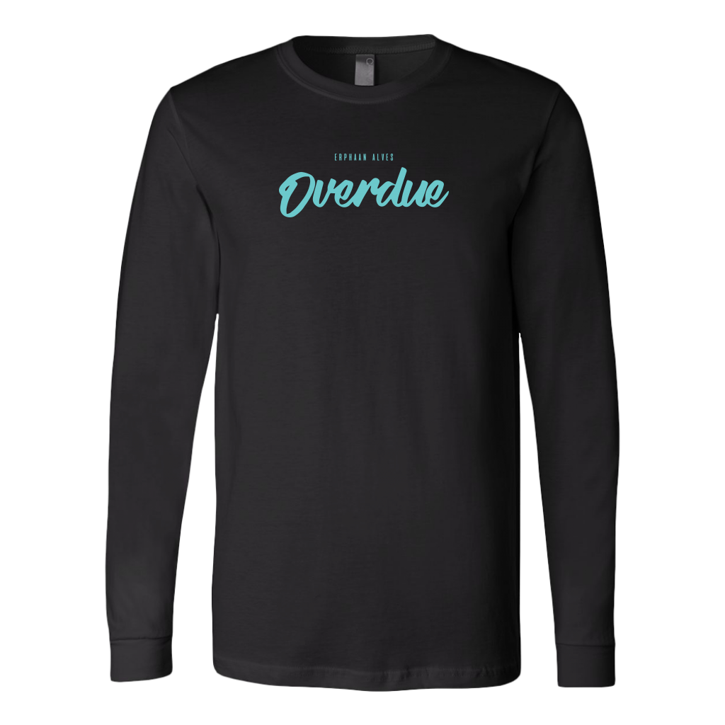 Overdue Long Sleeve TURQ print