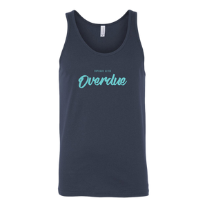 Overdue Unisex Tank TURQ print