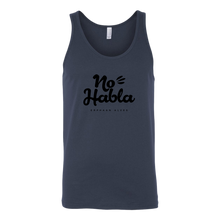 Load image into Gallery viewer, No Habla Unisex Tank BLACK print
