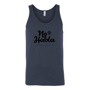 No Habla Unisex Tank BLACK print