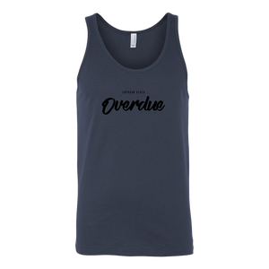 Overdue Unisex Tank BLACK print