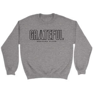 Grateful Crewneck Sweatshirt BLK Print