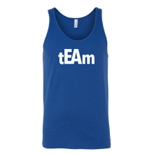 Load image into Gallery viewer, tEAm Unisex Tank WHITE print
