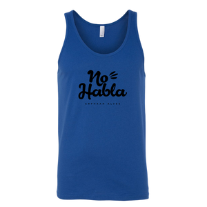 No Habla Unisex Tank BLACK print