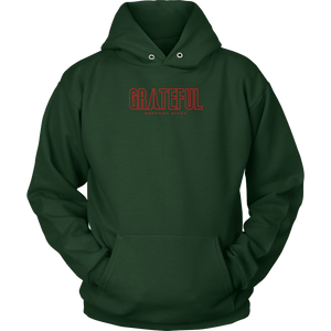 Grateful Unisex Hoodie RED Print