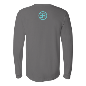 Overdue Long Sleeve TURQ print