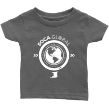 Load image into Gallery viewer, Soca Global Infant T-Shirt WHITE print
