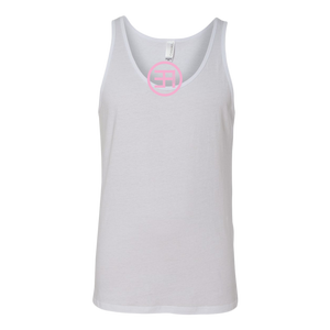 Overdue Unisex Tank PINK print