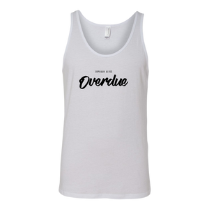 Overdue Unisex Tank BLACK print