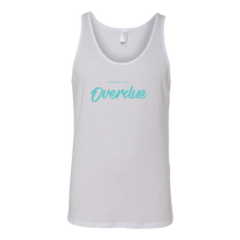 Load image into Gallery viewer, Overdue Unisex Tank TURQ print
