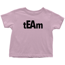 Load image into Gallery viewer, tEAm Toddler-Shirt  BLACK Print
