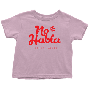 No Habla Toddler T-Shirt Red print