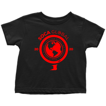 Load image into Gallery viewer, Soca Global Toddler T-Shirt RED print
