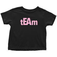 Load image into Gallery viewer, tEAm Toddler T-Shirt  BLACK Print
