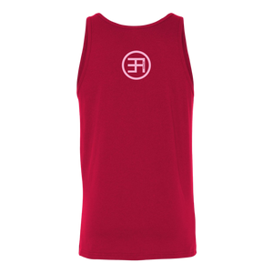 Overdue Unisex Tank PINK print