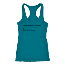 Load image into Gallery viewer, Showroom Standard  Def Racerback Tank BLK print
