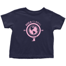 Load image into Gallery viewer, Soca Global Toddler T-Shirt PINK print
