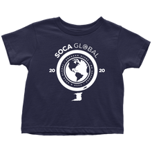 Load image into Gallery viewer, Soca Global Toddler T-Shirt WHITE print
