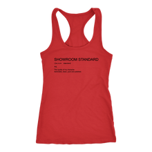 Load image into Gallery viewer, Showroom Standard  Def Racerback Tank BLK print
