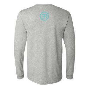 Overdue Long Sleeve TURQ print