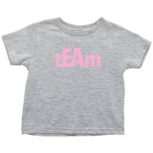 Load image into Gallery viewer, tEAm Toddler T-Shirt  BLACK Print
