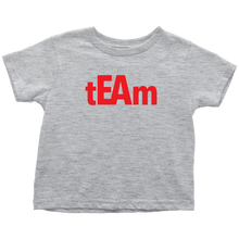 Load image into Gallery viewer, tEAm Toddler T-Shirt  BLACK Print
