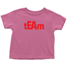 Load image into Gallery viewer, tEAm Toddler T-Shirt  BLACK Print
